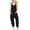 Black, variant on Womens Loose Oversized Sleeveless Jumpsuit Adjustable Spaghetti Strap Wide Leg Overall Rompers with Pockets