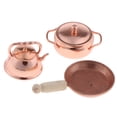 thumbnail image 3 of 1:12 Sartén de Bronce Sunnimix Cocina de la casa de muñecas, 3 of 7