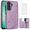 Purple, variant on Asuwish Case for Samsung Galaxy A17 / A26 5G with Tempered Glass Screen Protector, Flip Wallet Cases Leather Stand with Card Holder,Double Magnetic Clasp Durable Shockproof Cover LTE 4G Gray