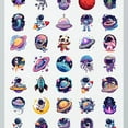 thumbnail image 4 of 35pcs-50pcs Cute Space Stickers Astronauts Adorable Stickers Rockets Kids Stickers for Suitcase Phone Laptop, 4 of 9
