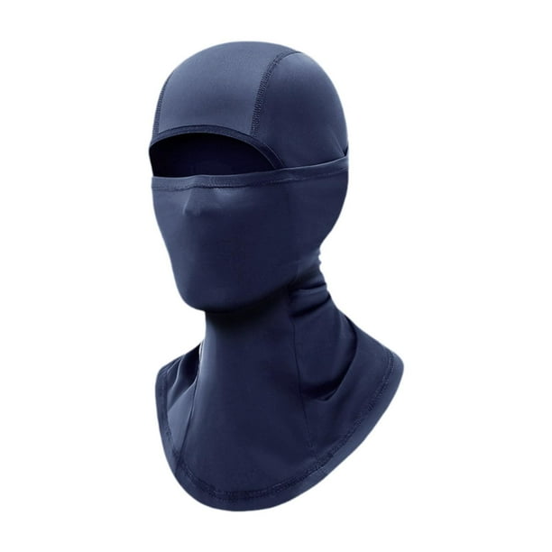 Pasamontañas, mascarilla, capucha para adultos, secado rápido, ligero, versátil y práctico. Azul oscuro