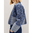thumbnail image 4 of Women's Quilted Jacket Lightweight Floral Print Cropped Puffer Coat Short Padded Open Front Winter Outwear, 4 of 6