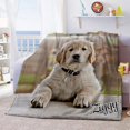 thumbnail image 2 of Custom Pet Photo Blanket, Custom Dog Portrait, Dogs, Cat, Bird, Pet Memorial, 2 of 8