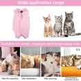 thumbnail image 4 of Traje de rehabilitación para gatos adecuado para traumatismos abdominales y espasmos postoperatorios, adecuado para gatos, perros y traje quirúrgico respirable, 4 of 5
