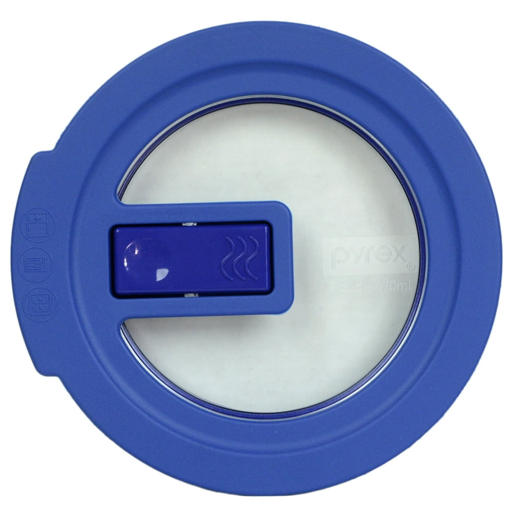 Pyrex Replacement Lid 7200NLC 2Cup Blue Round No Leak Cover for Pyrex
