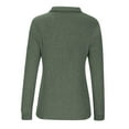 thumbnail image 4 of yoeyez Tunique en Tricot pour Femmes, Chandails à Manches Torsadées Patchwork, Col Ras du Cou Raglan, Chemises à Manches Longues, Hauts Mode Automne 2024, Vert Armée, TTG, 4 of 6