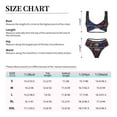 thumbnail image 4 of Kdxio Colorful Shells Print Women's 2 Piece High Waisted Wrap Spaghetti Strap Summer Swimsuit Bikini Set-X-Large, 4 of 7
