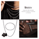 thumbnail image 3 of 2pz Pulsera Y Collar Torsal Acero Inoxidable Hombre Plata, 3 of 5