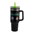 thumbnail image 2 of Termo Alto Doble Pared Con Asa Y Popote, Diseño Rick and Morty, Termo Color Negro, Capacidad 1. 2 L, 2 of 8