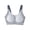 Gray, variant on Womens Bras Wireless Seamless Push Up Comfy Underwear for Home Support Bra, 40A, Gray