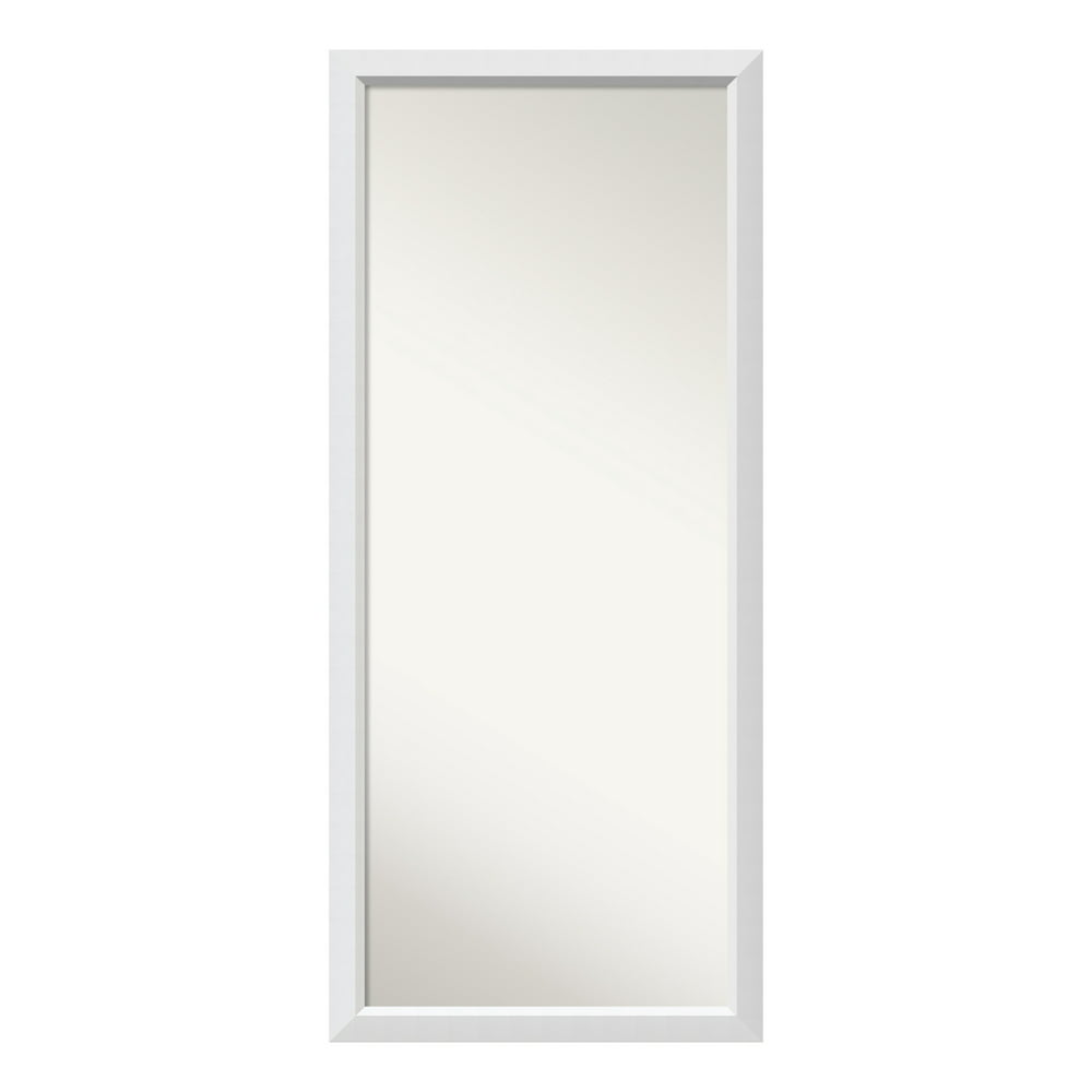 Amanti Art Dsw3315674 64" X 28" Rectangular Flat Wood Framed Full Length Mirror White