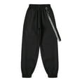 thumbnail image 4 of Yruioon Girls Hip Hop Jazz Street Dance Costume Metal Chain Cargo Jogger Pants Pocket Sweatpants Black 6, 4 of 7