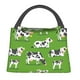 thumbnail image 1 of Easygdp Cows With Calfs Green Bolsa de Almuerzo Insulada Reutilizable, Bolsa de Mano y Bandolera para Oficina, Trabajo, Viajes, 1 of 6