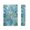 Blue Green Floral Stained Glass, variant on Haosy 2 Pack Magnetic Golf Towel Absorbent Microfiber Waffle Pattern Carabiner Clip Golf Towel 16" x 24", Orange