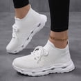 thumbnail image 4 of Rokment Air Cushion Running Training Shoes for Women Comfortable Athletic Workout Jogging Fitness Trainners Tennis Walking Sneakers White Size 6.5, 4 of 6
