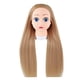 thumbnail image 1 of Pelucas con flequillo para mujer, peluca ondulada suelta, maniquí de cosmetología con cabello sintético y soporte para peinar los rizos., 1 of 5