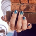 thumbnail image 5 of WICKED X Impress Press On Nails, ‘Welcome To Shiz’, Blue, Short Squoval, 30 Fake Nails, 5 of 15