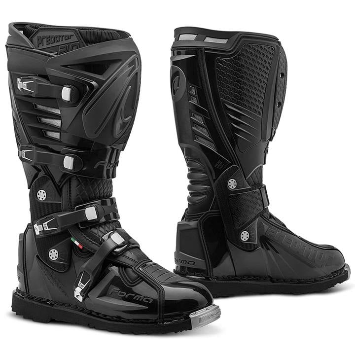 FORMA Terra Enduro Off-Road Motorcycle Boots Black, Size 7 US/Size 41 Euro
