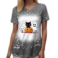 thumbnail image 4 of Akiihool Womens Oversized Graphic Tee Shirts Halloween Shirts Womens Witch Tshirts They Missed One Shirt Spooky Tee Tops (Grey,L), 4 of 5