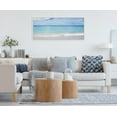 thumbnail image 5 of Kate and Laurel Sylvie I Want to go Back Framed Canvas Wall Art by Vidal Hernandez, 18x40 White, Wide Ocean Beach Landscape Art for Wall, 5 of 6