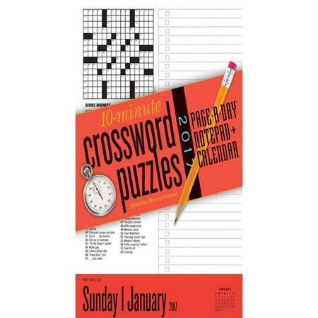 10-minute Crossword Puzzles Notepad 2017 Calendar