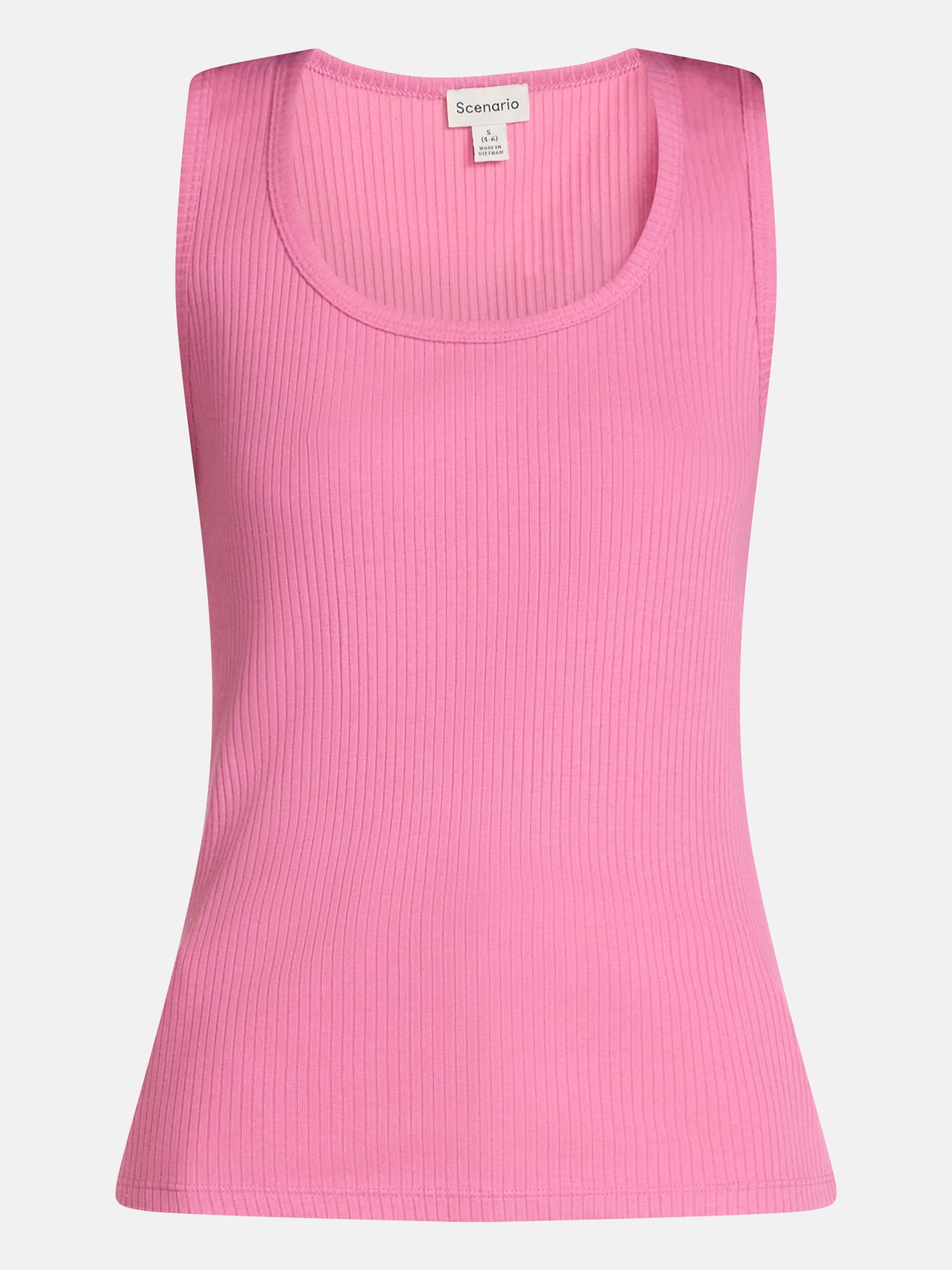 Scenario Women's Wide Ribbed Tank Top, Sizes XS-XXXL