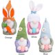 thumbnail image 3 of Pascua sin rostro enano decoración ornamento conejo muñeca de peluche figuras de gnomo con huevo zanahoria mesa centro de mesa decoración para fiesta navideña, 3 of 5