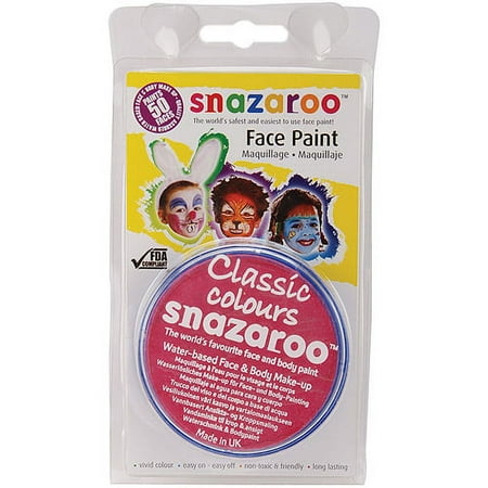 Snazaroo Face Paint - Classic Colors - Bright Pink - 18ml, Carded