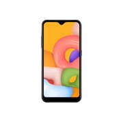 Samsung Galaxy A01 - 4G smartphone - RAM 2 GB / Internal Memory 16 GB - microSD slot - LCD display - 5.7" - 1520 x 720 pixels - 2x rear cameras 13 MP, 2 MP - front camera 5 MP - Cricket - black