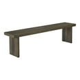 thumbnail image 2 of Moe's Home Collection Monterey Rectangular Solid Wood Dining Bench in Aged Brown, 2 of 6