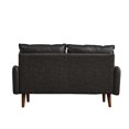 thumbnail image 4 of Pemberly Row Faux Leather Loveseat Modern Sofa for Living Room Office Gray, 4 of 9