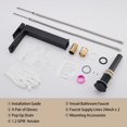 thumbnail image 4 of AVSIILE Matte Black Vessel Sink Faucet, 1 Hole Single Handle Tall Bathroom Vanity Faucets, Modern Utility Rv Laundry Bath Restroo, 4 of 9