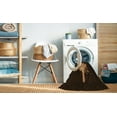 thumbnail image 2 of Ahgly Company Machine Washable Indoor Round Transitional Saddle Brown Area Rugs, 6' Round, 2 of 7