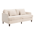 thumbnail image 5 of Tcbosik Upholstered 2-Seat Sofa, 68.9 inch Chenille Couch with Pillows, Loveseat with Wood Legs for Small Space, 500 lbs Capacity, Beige, 5 of 9