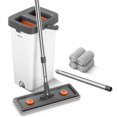 thumbnail image 1 of Juego de fregonas y cubos JUDRDO Flat Mop de 61 cm con 4 almohadillas de microfibra, 1 of 9