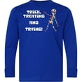 thumbnail image 3 of Inktastic Trick Treating and Trying Autism Awareness with Zombie Long Sleeve Youth T-Shirt, 3 of 5