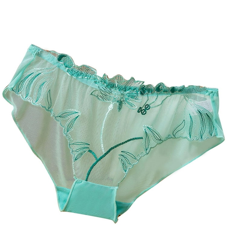 HUPOM Post Partum Underwear Women After Birth Womens Underwear Briefs  Leisure Tie Seamless Waistband Green M 