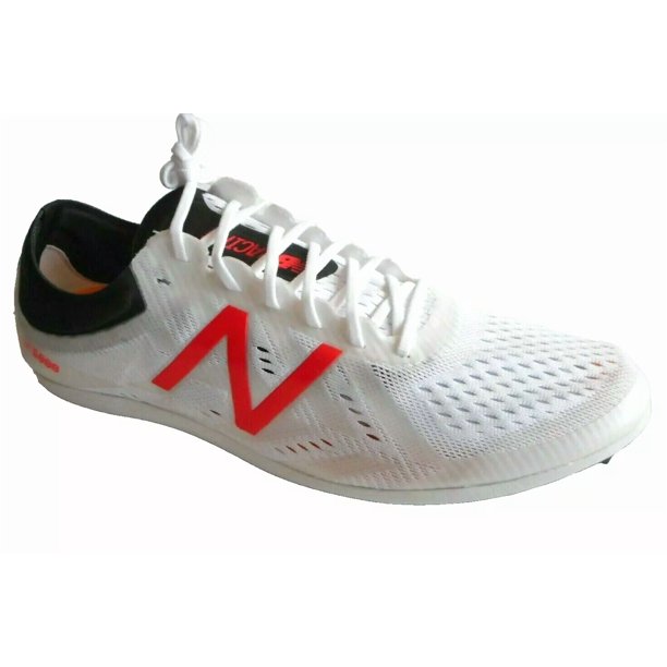 NEW NEW BALANCE LD5000 Men's Size 12 White Red Track Spikes Athletic Shoes