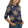 thumbnail image 2 of YOUYEDIAN Halloween Girls 3/4 Sleeve Shirts Toddler Boys Soft Crewneck Pullover Top, 2 of 5