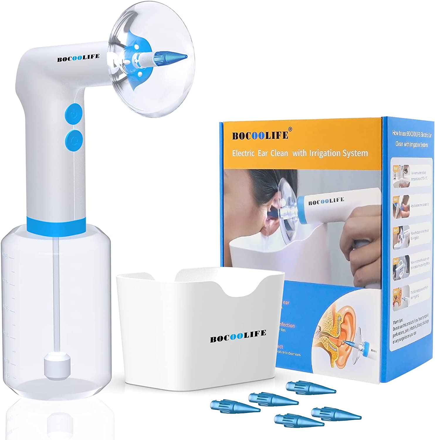 Electric Earwax Remove Removal Ear Irrigation System Kit Ear