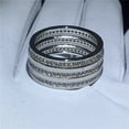 thumbnail image 2 of 2Ct Round Cut Lab Created Diamond Men's Wedding Band Ring 14K White Gold Plated, 2 of 2