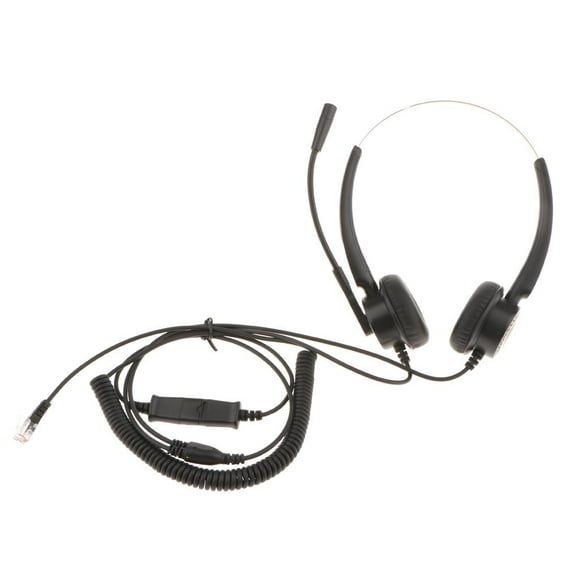 Esquirla Lovoski Customer Service Telephone Headset Earphone w/Mic for Desk Phone