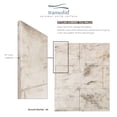 thumbnail image 6 of Transolid Swk363672 Saramar 36" W X 36" D X 72" H Three Panel Shower Wall Kit - Biscotti, 6 of 7