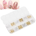 thumbnail image 1 of Nail Decoration Accessories,12 Grid Mixed Style Nail Art Decoration Nail Decoration Solid Performance, 1 of 13