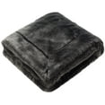 thumbnail image 3 of SAFAVIEH Faux Silver Solid Fur Throw, 50" x 60", Silver, 3 of 3