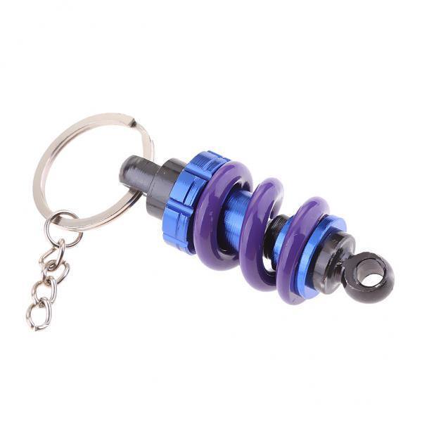 metálicos,Cadena de llavero universal,Llavero con forma de pinza de freno, con forma de amortiguador de motocicleta,Linda cadena de llavero,colgante de llavero de coche,Mini Yotijar Llaveros metálicos