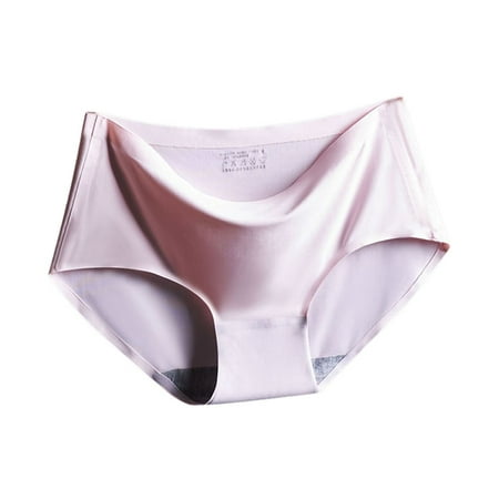 Non-marking Ice Silk Panties Lady Underwear Low Middle Waist Opp Bag ...