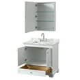 thumbnail image 7 of Wyndham Collection Wcs202036scmunsmed Deborah 36" Free Standing Single Vanity Set - White, 7 of 7