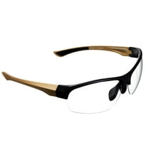 Girls With Guns Devotee Protective Shooting Safety Glasses, Clear Lenses, Anti-Scratch/Fog/Uv Coated, Ansi Z87 & Ce Rated, Gold/Brown