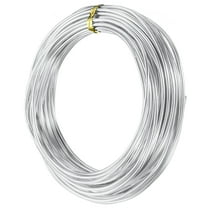Uxcell 12 Gauge 2mm Aluminum Wire, 32.8 ft(10m) Bendable Metal Wire Jewelry Craft Wire Beading Armature Wire for Jewelry DIY Crafts Wreath Making Sculpting Floral Bonsai Trees, Silver